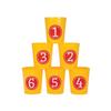Fun Express Grand Bean Bag Toss Game Buckets - Toys - 6 Pieces - Multicolor view 1
