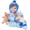 Aori Reborn Baby Boy Doll - 22 Inch Realistic Lifelike Weighted Newborn Boy with Ultra Soft Body, Pacifier, Outfit | Handmade Soft Vinyl Baby Doll for Kids 3+, Toddlers, Collectors view 1