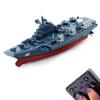 Tipmant Military Remote Control Aircraft Carrier Model RC Boat Ship Speedboat Yacht Electric Water Toy - Blue (2.4G, No Antenna) view 1