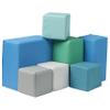 ECR4Kids SoftZone Toddler Foam Building Blocks, Foam Playset, Contemporary, 7-Piece view 1