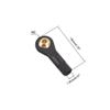 uxcell 10 Pcs M2 2.0xL19mm Lever Steering Linkage Tie Rod End Ball Head End without Screws and Nut for RC Helicopter view 2