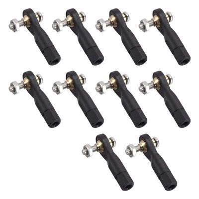 uxcell 10 PCS M3 3.0xL29mm Lever Steering Linkage Tie Rod End Ball Head End for RC Helicopter