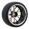 logyues 4PCS Plastic RC1:10 On-Road Racing Car Drift Smooth Tire & Y-Shaped Plated Yellow Wheels view 4