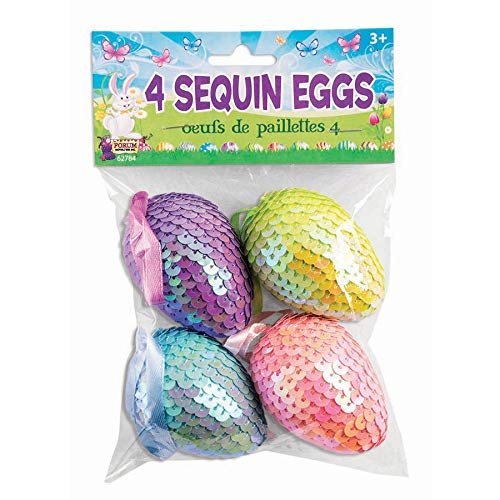 Forum Novelties Easter Decorative Sequin Eggs (4)