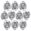 ANYE 10pcs Angel's tear Clear Crystal Prisms Drop 2.48" (63mm) with rings Glass Chandelier Lamp Part Pendant hanging drops parts PJ0029x10 view 1