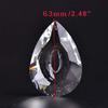 ANYE 10pcs Angel's tear Clear Crystal Prisms Drop 2.48" (63mm) with rings Glass Chandelier Lamp Part Pendant hanging drops parts PJ0029x10 view 2