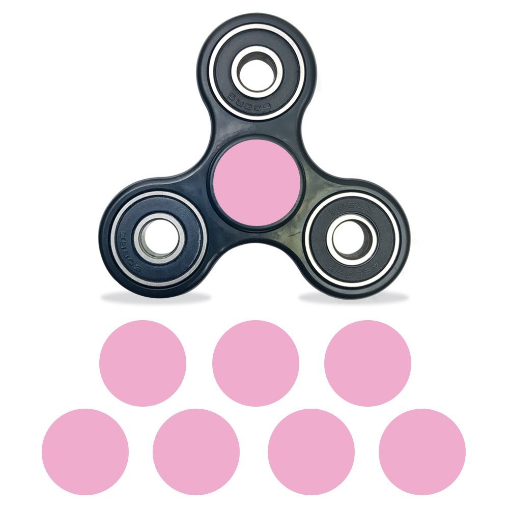 MightySkins Vinyl Decal Skin Compatible with Fidget Spinner Center Cap Solid Pink | Protective Sticker Wrap for Your Fidget Toy Bearing Cap | Easy to Apply Cover