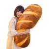 Levenkeness 3D Simulation Bread Plush Pillow,Soft Butter Toast Bread Food Pillow Lumbar Back Cushion Stuffed Toy for Home Decor 39.3" view 1