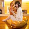 Levenkeness 3D Simulation Bread Plush Pillow,Soft Butter Toast Bread Food Pillow Lumbar Back Cushion Stuffed Toy for Home Decor 39.3" view 4