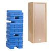 WE Games Wooden Block Stacking Party Game for Adults, Tumble Tower Wedding Guest Book Alternative, Tabletop Games, Includes Storage Case, 12 inches view 1
