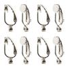 Nippon Chuko NBK Earring Converter, Compatible with Hook Earrings, W9.4 x H20 mm, Catch Diameter 0.1 inch (3 mm), A24-22S-20 view 1