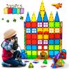 MAGBLOCK Magnetic Tiles Toys for Kids Magnet Building Tiles 100 Pcs Magnetic Blocks Preschool Building Sets Educational Toys for Toddlers Boys and Girls. view 4