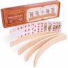 4-pack Premium Wooden Card Holders | Holds Up to 20 Cards Hands-free | Curved Wood Playing Card Organizer for Adults, Kids, & Seniors | Board Game & Card Game Accessories for Little Hands & Arthritis view 1