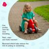 Careplay 2-in-1 Puppy Push & Ride-on Toy, Indoor & Outdoor Use, Low Profile Seat, Recommended for Children up to 50lbs, Durable Construction, Made in The USA, Red view 3