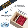 WE Games Wooden Block Stacking Party Game for Adults, Tumble Tower Wedding Guest Book Alternative, Tabletop Games, Includes Storage Case, 12 inches view 3