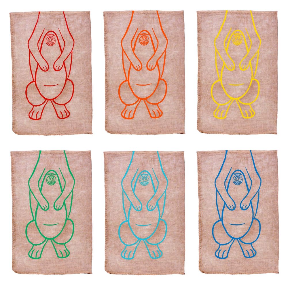 GoSports Roo Racers Sack Race Game 6 Pack - XL Size Burlap Potato Sack Races for Kids & Adults