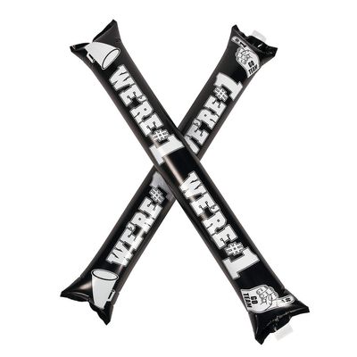 Black School Spirit Boom Sticks (12 pairs ) Noise Maker and School Supplies