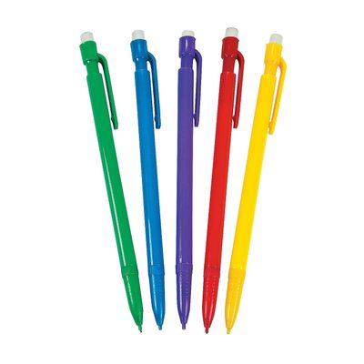 Fun Express Rainbow Assortment Mechanical Pencils - 50 Pieces - Educational And Learning Activities For Kids