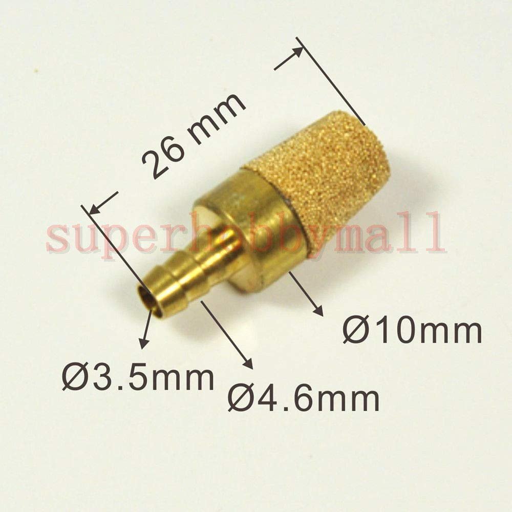 1X RC Gas Nitro Plane Car Boat Engine Oil Box/Fuel Tank Filter Sintered Bronze