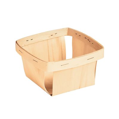 Fun Express DIY Natural Chipwood Baskets - Ideal for Kids Crafts, Fun Home Activities, and Creative Projects, 4" x 4" Size for Versatile 12-Piece