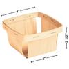 Fun Express DIY Natural Chipwood Baskets - Ideal for Kids Crafts, Fun Home Activities, and Creative Projects, 4" x 4" Size for Versatile 12-Piece view 3