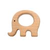 10pcs Natural Wooden Elephant Montessori Toy Pendant Pure Natural Beech Wood Animal Shape Toys for Handmade Necklace/Bracelet (Fat Elephant 10pcs) view 4