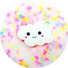 Falling Stars Cloud Slime for Kids Age 8+  Handmade Scented Slime with UV Glow Effect, Serendipity Ice Cream Scent, 4oz Sensory Fluffy Texture  Hoshimi Slimes view 3