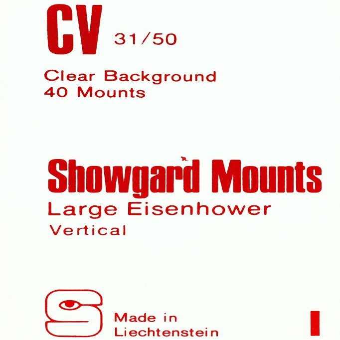 Showgard Pre-Cut Clear Stamp Mounts Size CV31/50