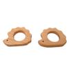 2pcs Natural Wooden Hedgehog Montessori Toy Pendant Pure Natural Beech Wood Animal Shape for Handmade Home Decoration Craft Accessory (Hedgehog 2pcs) view 4