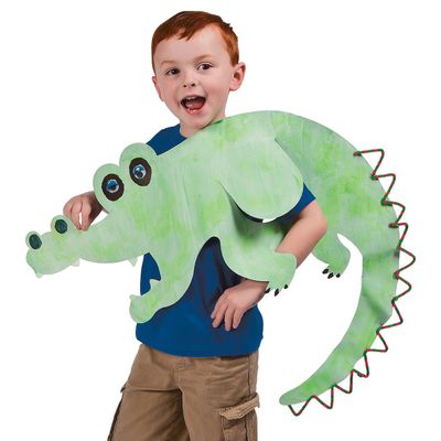 Fun Express Safari Animal Paper Costumes - VBS Vacation Bible School Supplies/Decor - Educational and Learning Activities for Kids - 12 Pieces