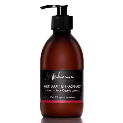 The Highland Soap Company, Hand & Body Organic Lotion, 10.2 Ounces (Raspberry)