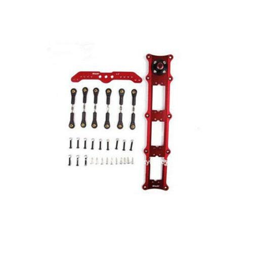 Aluminum Alloy Servo Triple Rudder Mount/Rudder Tray Set with 4.5in Double Arm