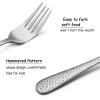 12-Piece Kids Toddler Fork Set, HaWare Stainless Steel Preschooler Utensils Mini Flatware Set, Hammered Pattern(Adult Look) Cutlery, BPA Free and Dishwasher Safe view 3