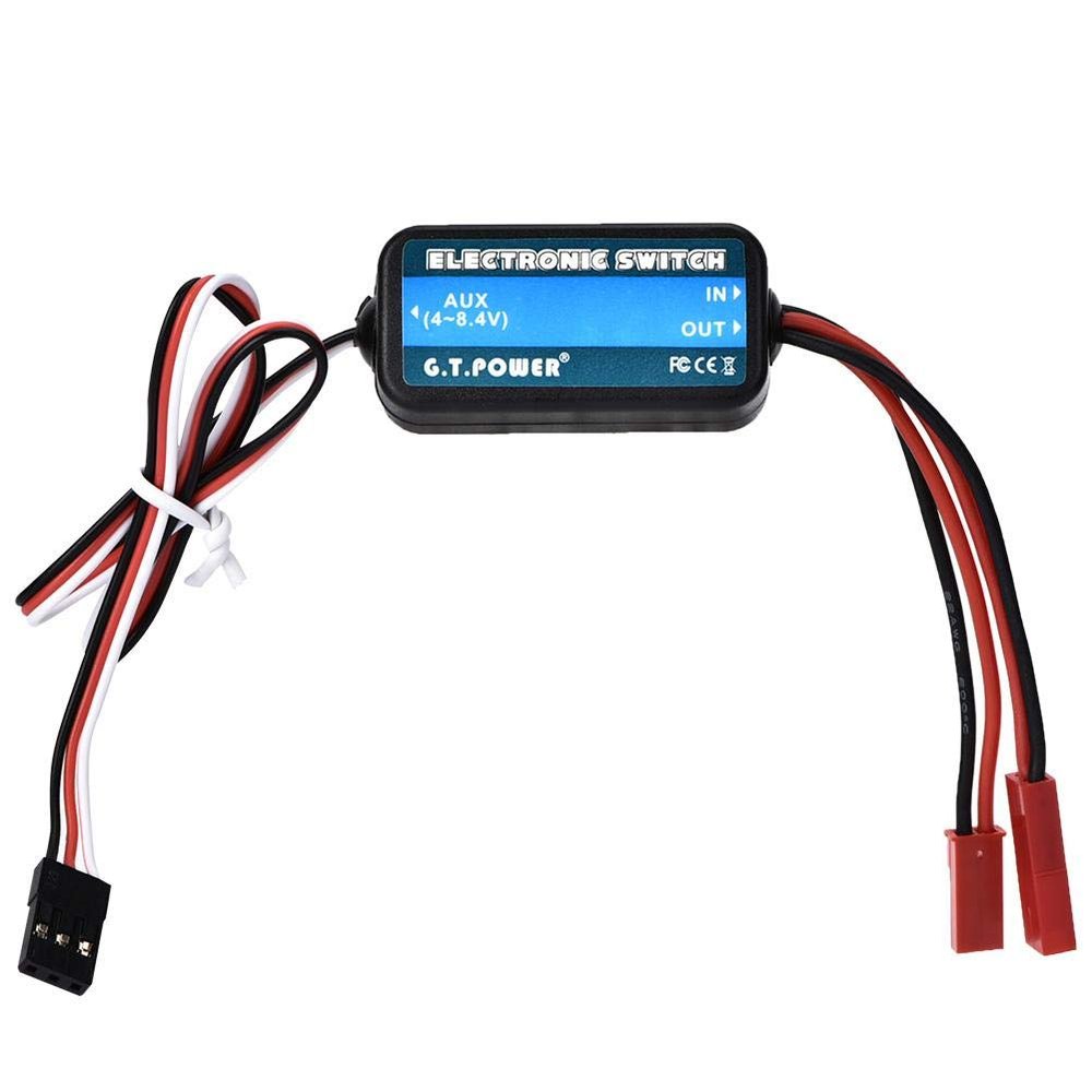 Dilwe RC Car Electric Switch, Remote Control Car Receiver Switch Replacement Part Accessory for 1:10 RC Car