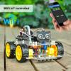 OSOYOO Robot Car Starter Kit for Arduino | STEM Remote Controlled App Educational Motorized Robotics for Building Programming Learning How to Code | IOT Mechanical DIY Coding for Teens Adults view 2