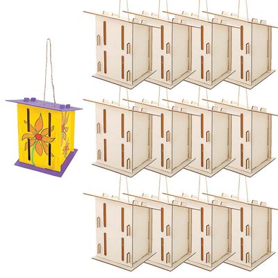 Fun Express Butterfly House Kits for Kids, Makes 12 - DIY Classroom Crafts Project and Learning Activities for Kids