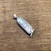 Egyptian Framed Open Work Sterling Silver Custom Cartouche Charm In Hieroglyphics or Arabic Or English - Made By AYALZ - Up to (7 Characters) view 4