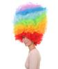 HalloweenPartyOnline Super Size Afro Wig Collection (Rainbow) view 2