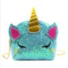 RARITYUS Kids Rainbow Cute Unicorn Crossbody Purse Sequins Shoulder Bag Gift for Little Girls view 2