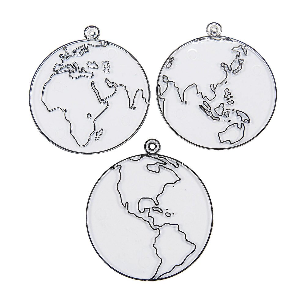 Fun Express Color Your Own Suncatchers - VBS Vacation Bible School Supplies/Decor - Earth Day DIY Crafts for Kids and Classroom Activities - Set of 24