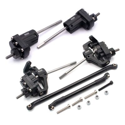 KYX Racing CNC Machined Aluminium Front & Rear Portal Axle Units Upgrades Parts Accessories for RC Crawler Car Axial SCX10 II 90046 SCX10.2
