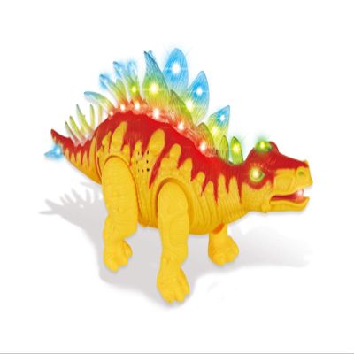 AZ Trading & Import Stegosaurus Dinosaur with Lights and Sounds (Orange)