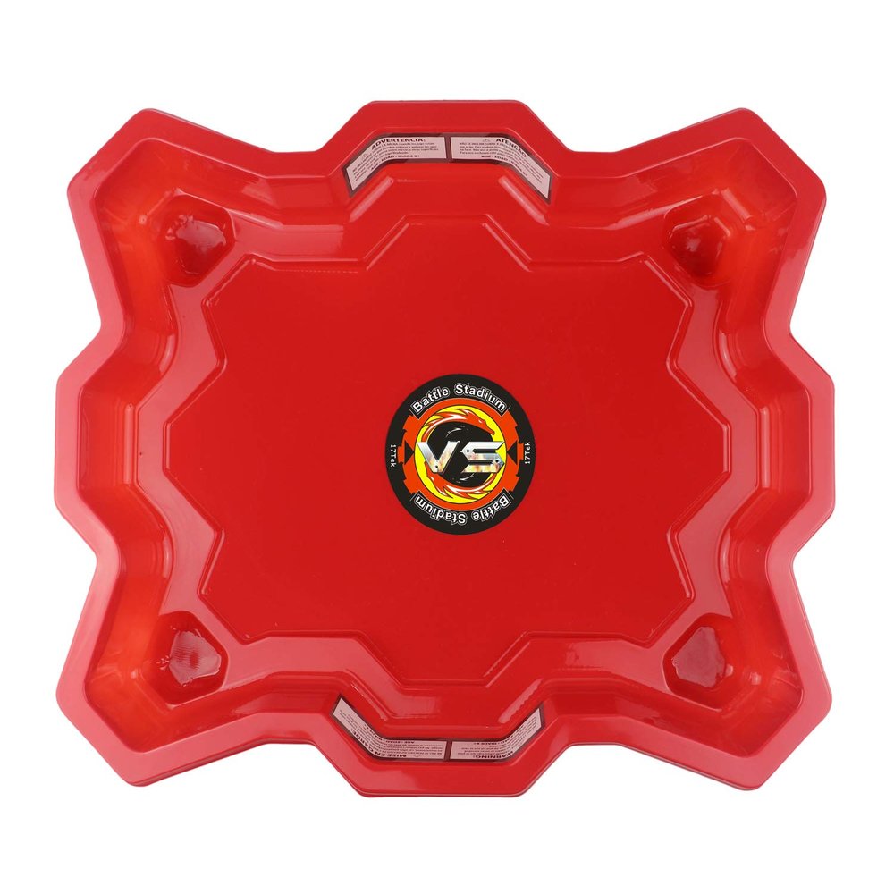 17Tek Bey Stadium Battle Arena Training Ground for Spinning-Top Toys Battle Game(Red)