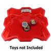 17Tek Bey Stadium Battle Arena Training Ground for Spinning-Top Toys Battle Game(Red) view 3