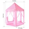 Princess Castle Tent for Girls Fairy Play Tents for Kids Hexagon Playhouse with Big Fairy Star Lights Toys for Children or Toddlers Indoor or Outdoor Games (Pink Princess Tent with Big Star Lights) view 2