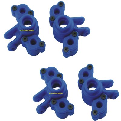 2 Pack Front and Rear RPM 73165 Blue Axle Carriers for Traxxas 1/16 E-Revo, Slash, Summit 4x4 VXL Includes CHICAGOLAND RC Coupon