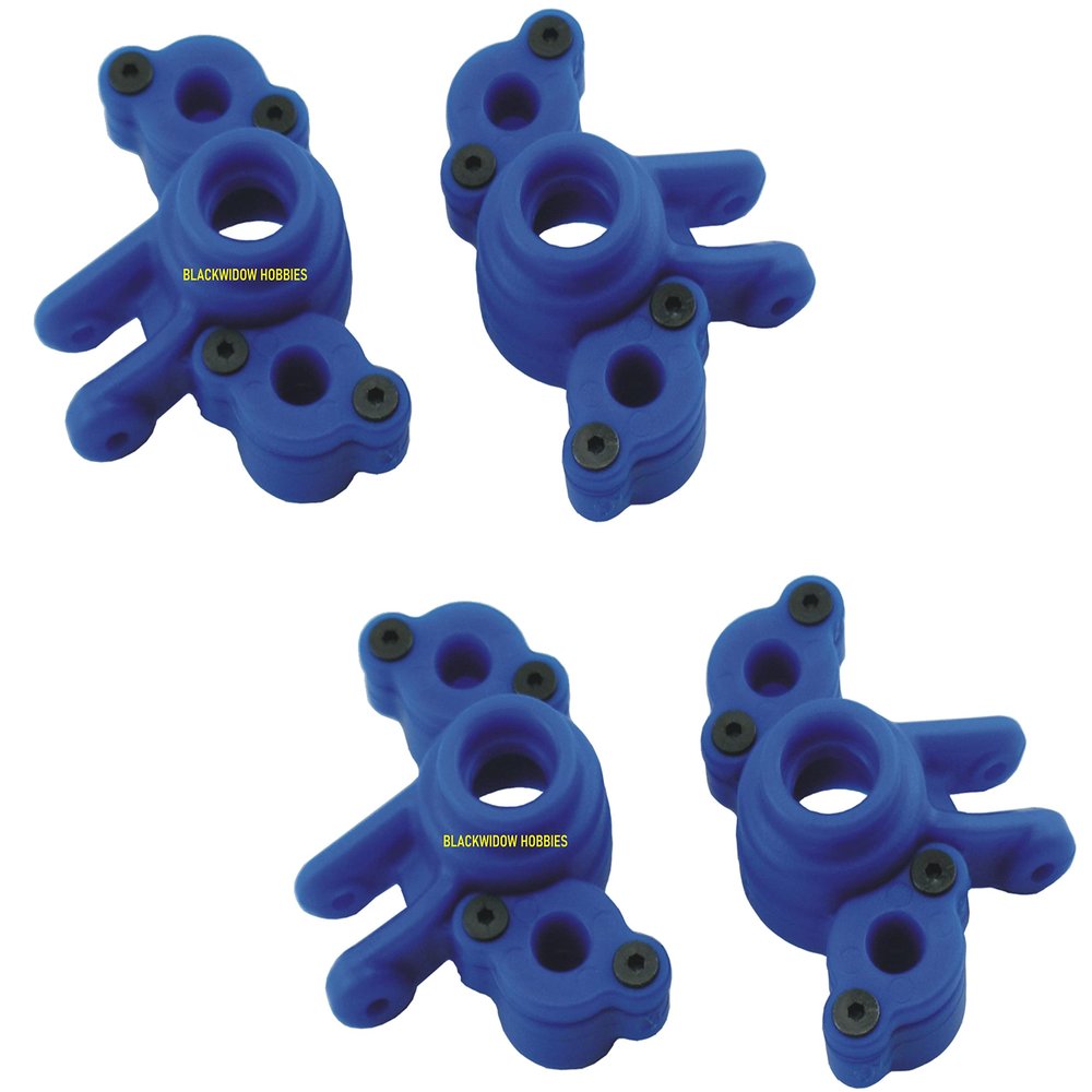 2 Pack Front and Rear RPM 73165 Blue Axle Carriers for Traxxas 1/16 E-Revo, Slash, Summit 4x4 VXL Includes CHICAGOLAND RC Coupon