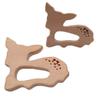 Alenybeby 2pcs Natural Wooden Sika deer Montessori Toy Pendant Pure Natural Beech Wood Animal Shape for Handmade Necklace/Bracelet Accessory (Sika deer 2pcs) view 1