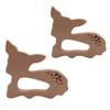 Alenybeby 2pcs Natural Wooden Sika deer Montessori Toy Pendant Pure Natural Beech Wood Animal Shape for Handmade Necklace/Bracelet Accessory (Sika deer 2pcs) view 3