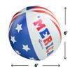 GoFloats 6 ft Giant 'Merica Inflatable Beach Ball, Extra Large Jumbo Beach Ball - Patch Kit Included view 3